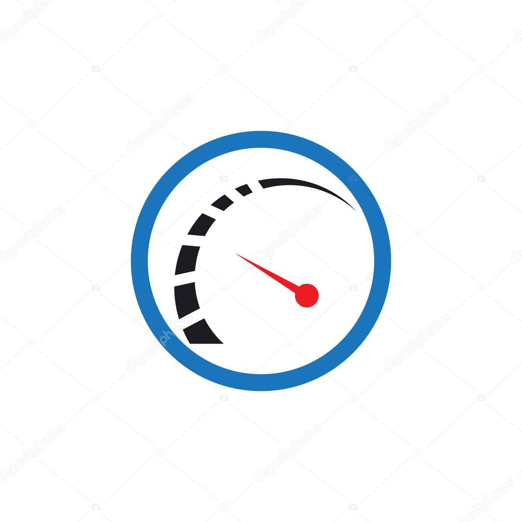 Speedo meter logo icon template design