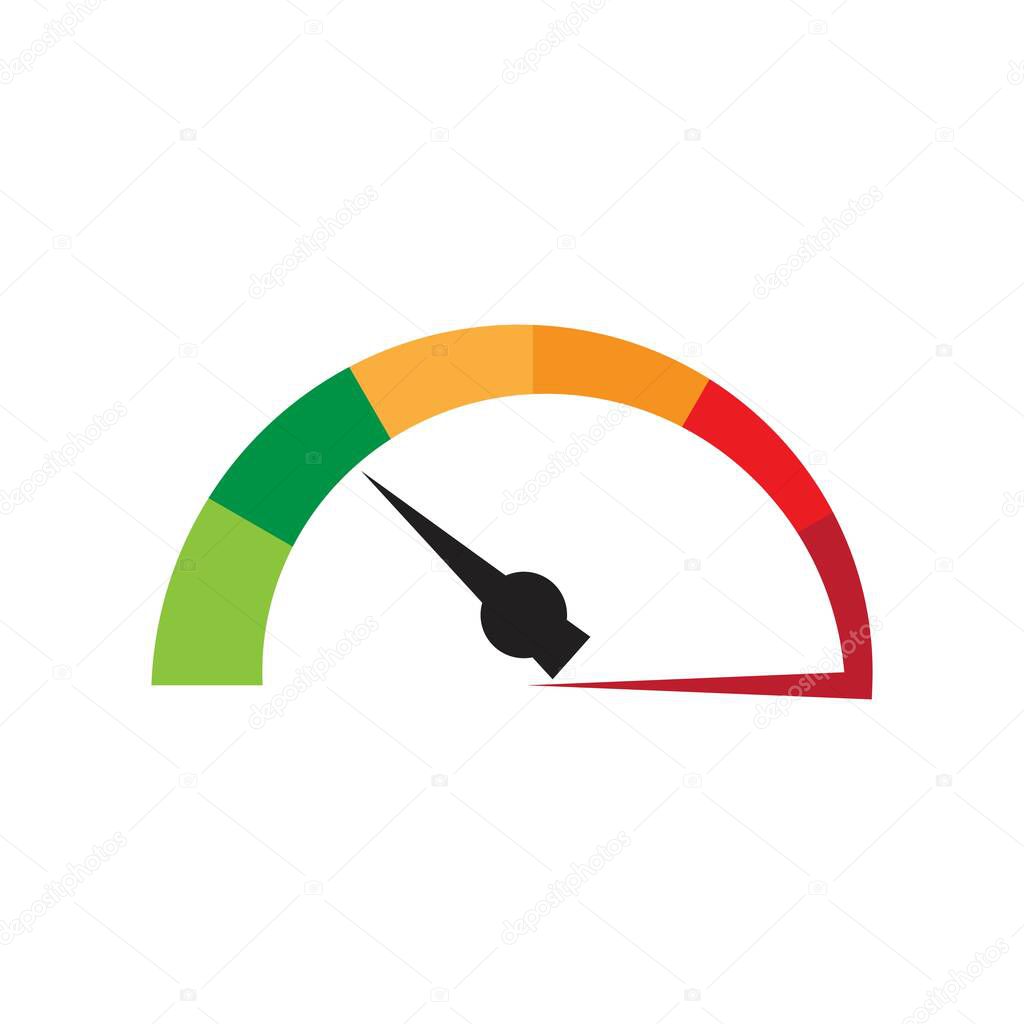 Speedo meter logo icon template design
