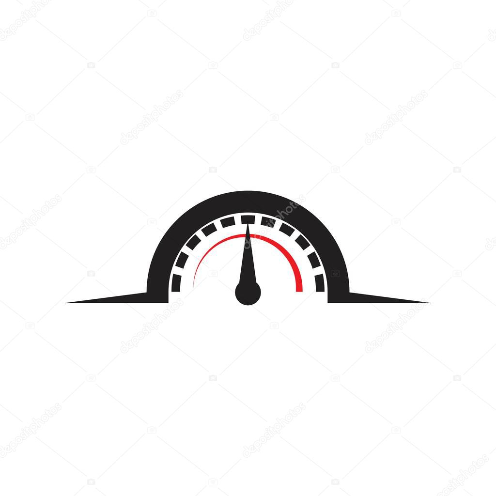 Speedo meter logo icon template design