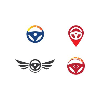 Direksiyon logosu düz tasarım