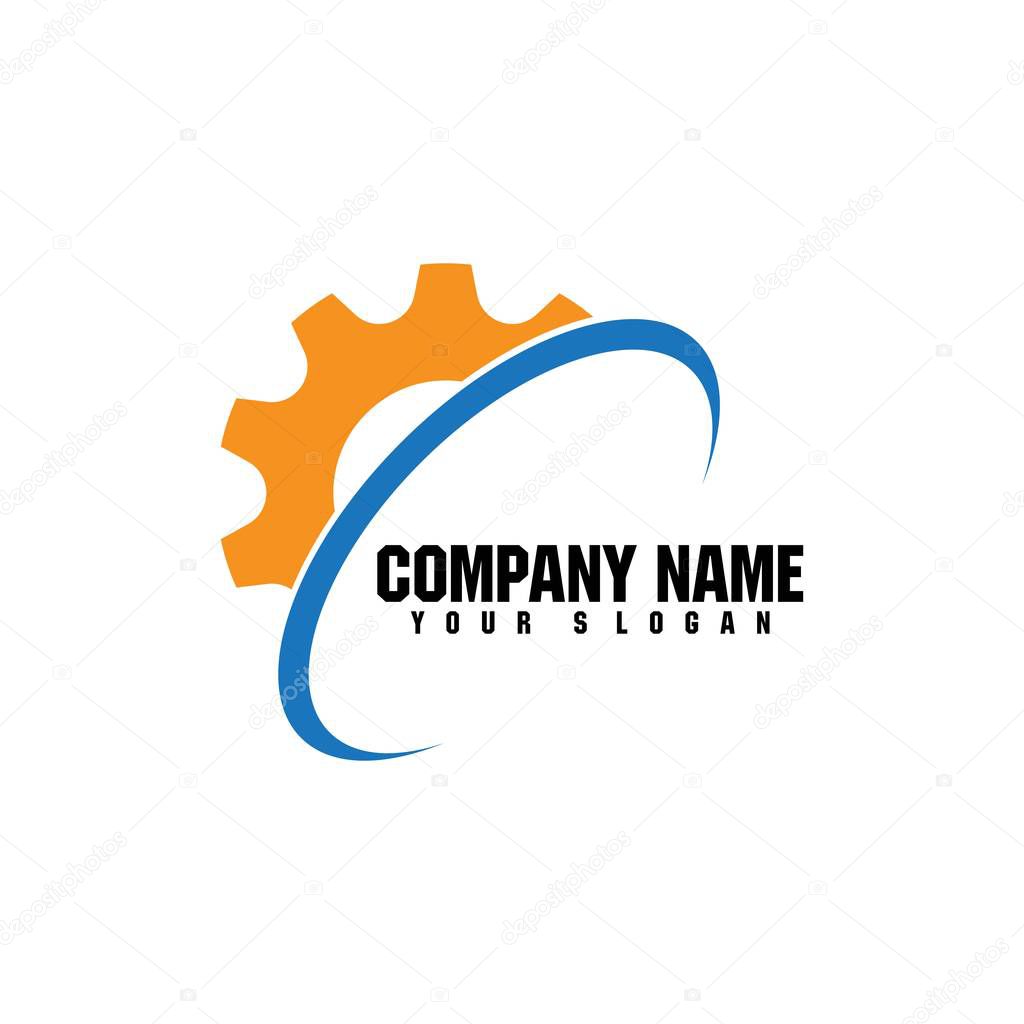 Gear Logo Template vector icon illustration design