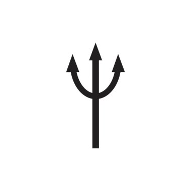 Trident Logo Şablonu vektör çizimi tasarımı