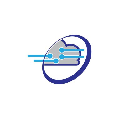 bulut logo vektör şablonu