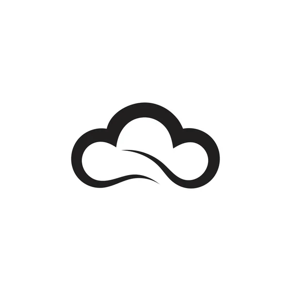 Wolk Logo Vector Pictogram Template — Stockvector