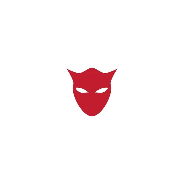 Devil Character Logo Ilustration Vektor Sablon — Stock Vector