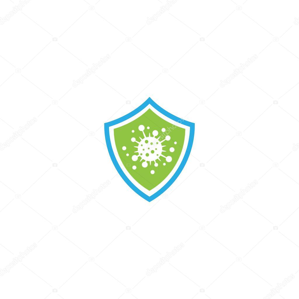 Bacterial virus icon vector flat design