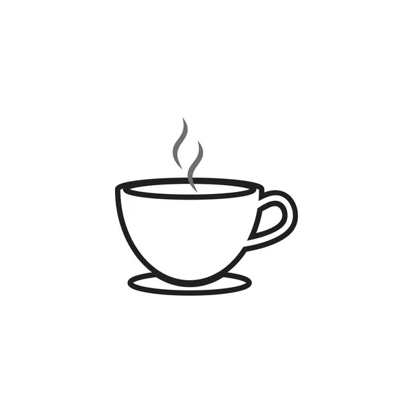 Kaffeebohnen Logo Template Vektor Icon Design — Stockvektor