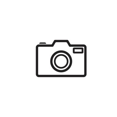 Kamera simgesi vektör düz tasarımı