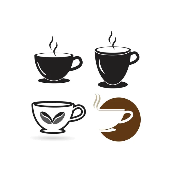 Granos Café Logo Plantilla Vector Icono Diseño — Vector de stock