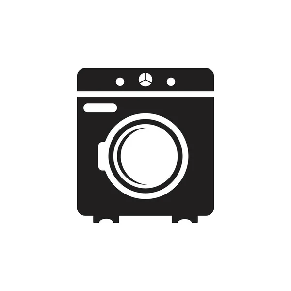 Waschmaschine Icon Vektor Vorlage — Stockvektor