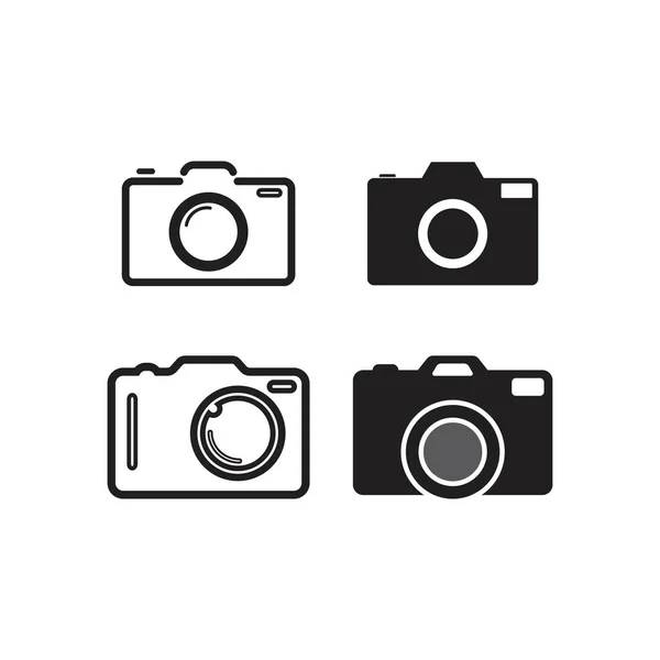 Návrh Vektorové Ilustrace Ikon Fotoaparátu — Stockový vektor