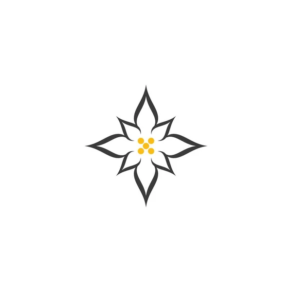 Σχεδιασμός Διανυσματικών Εικονογραφήσεων Λογότυπων Edelweiss — Διανυσματικό Αρχείο