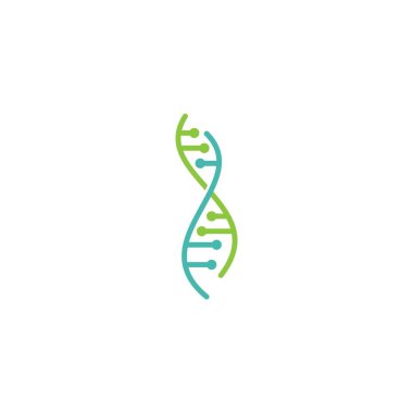 DNA logo vektör şablonu