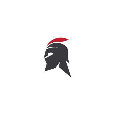 Spartalı miğfer logo vektör tasarımı