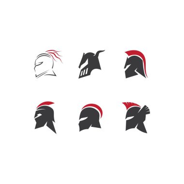 Spartalı miğfer logo vektör tasarımı