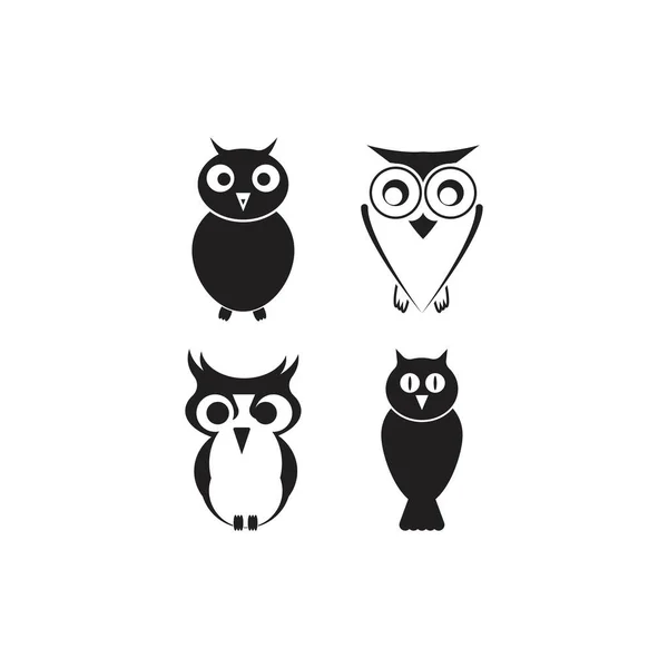 Pöllö Logo Vektori Kuvake Malli Kuva — vektorikuva