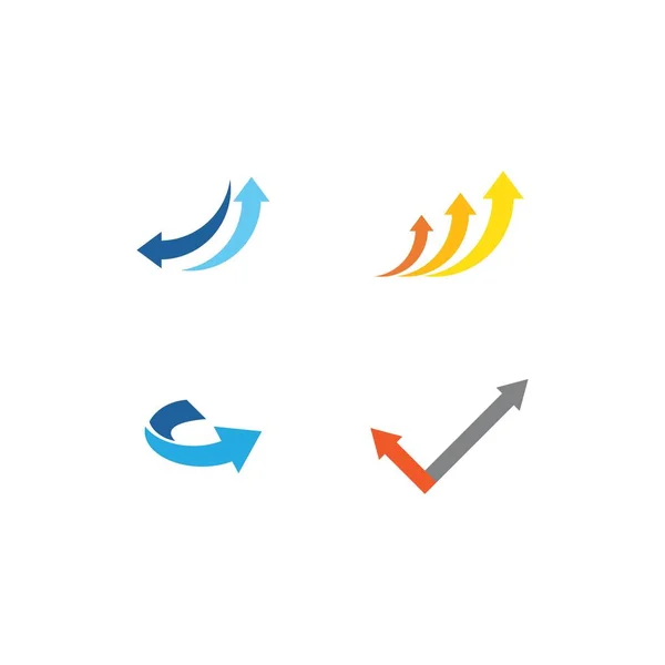 Pfeil Logo Design Vektorvorlage — Stockvektor