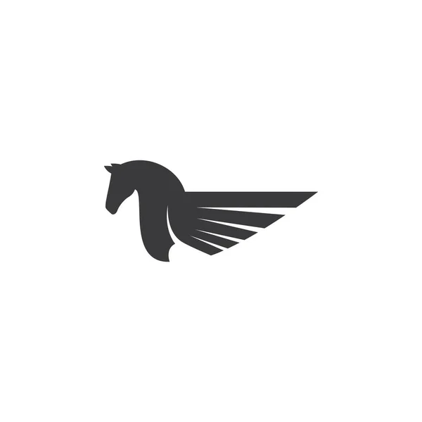 Pegasus Logo Vector Illustratie Template — Stockvector