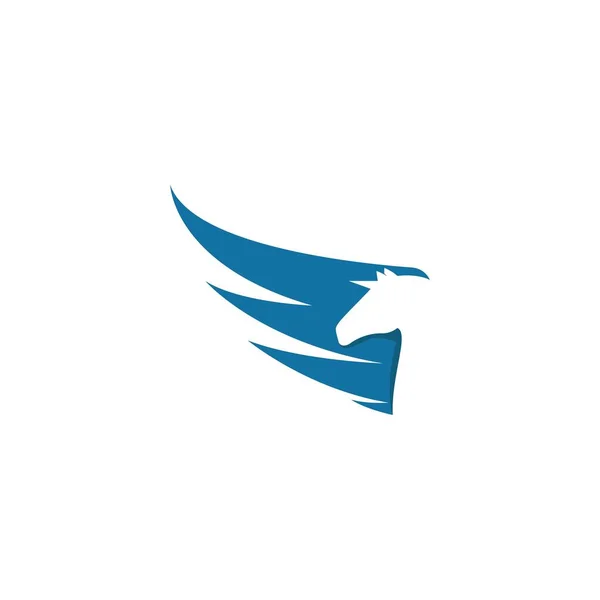 Pegasus Logo Vektor Illustrationsvorlage — Stockvektor