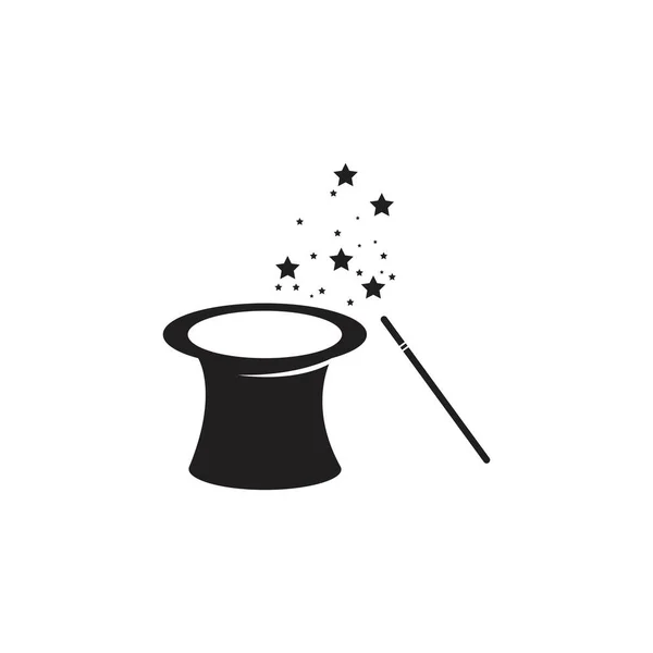 Magic Stick Logo Vector Template — Stock Vector