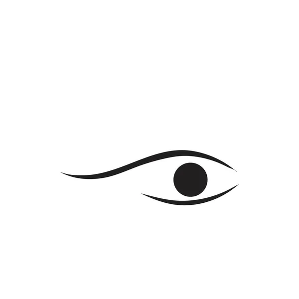 Modello Vettoriale Logo Illustrazione Occhio — Vettoriale Stock