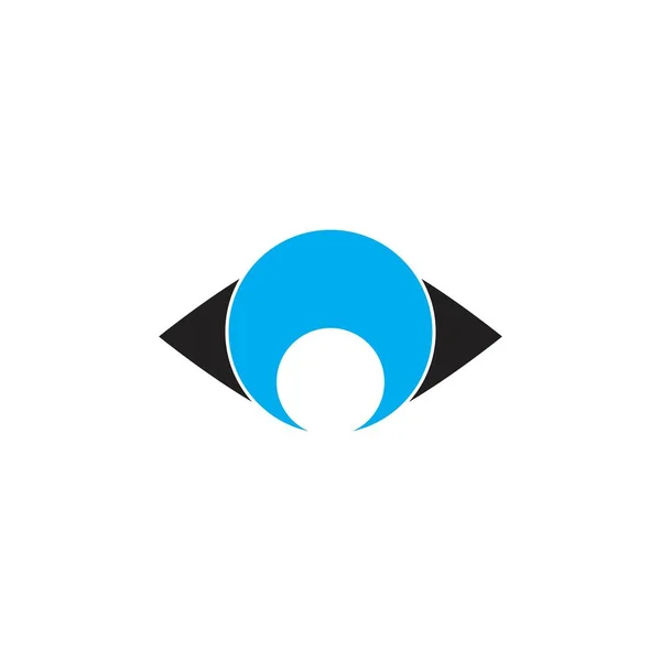 Eye Illustration Logo Vector Template — ストックベクタ