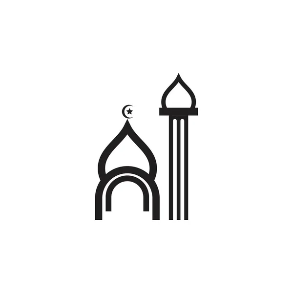 Islamitisch Logo Vectorsjabloon Voor Moskeeën — Stockvector