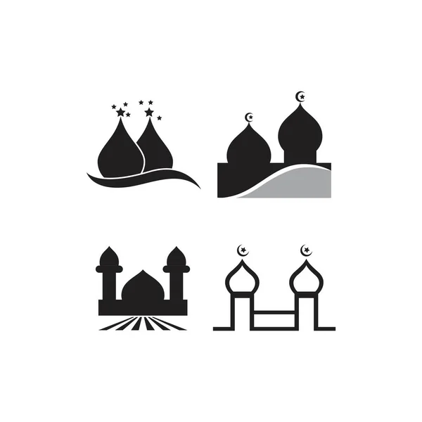 Islamitisch Logo Vectorsjabloon Voor Moskeeën — Stockvector