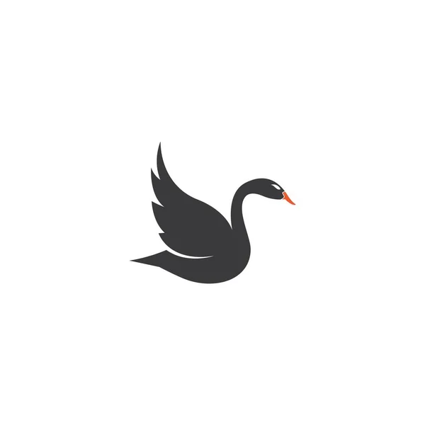 Modèle Logo Cygne Illustration Vectorielle Design — Image vectorielle