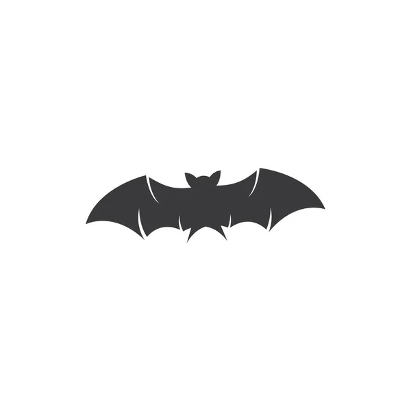 Bat Ilustration Logo Vector Template — Stock Vector