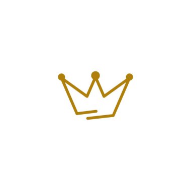 Crown Logo Şablonu vektör çizimi