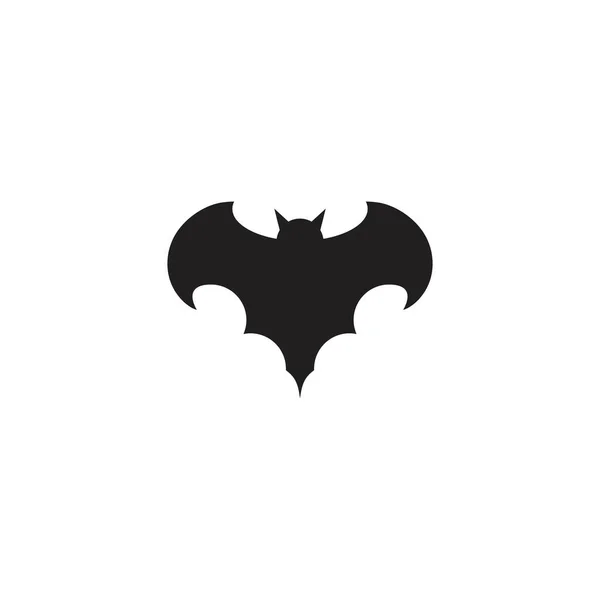 Bat Ilustration Logo Vector Template — Stock Vector