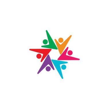 Toplum bakım Logo şablonu vektör