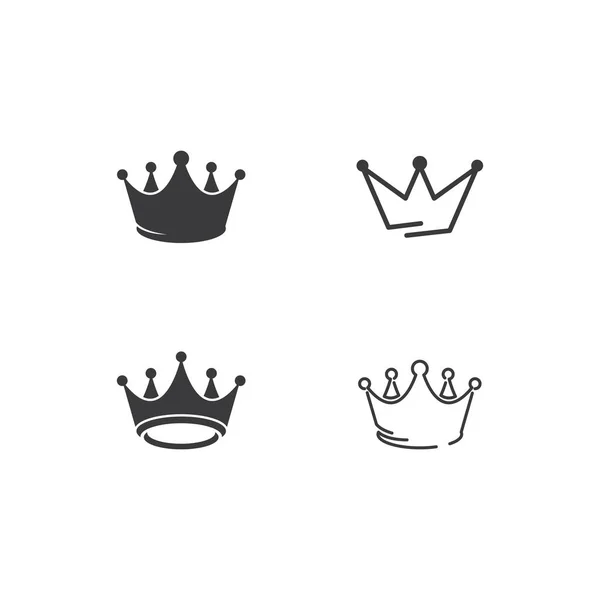 Crown Logo Template Vector Illustratie Ontwerp — Stockvector