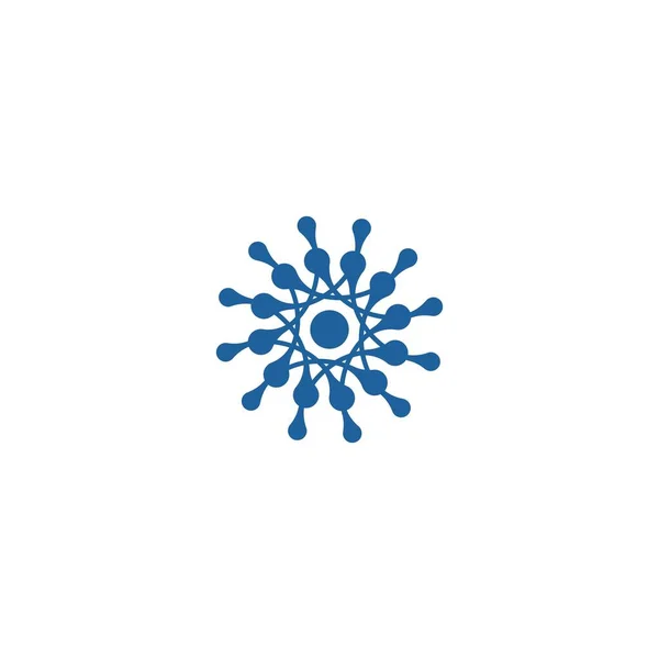 Molekül Logo Symbol Illustration Vektorvorlage — Stockvektor