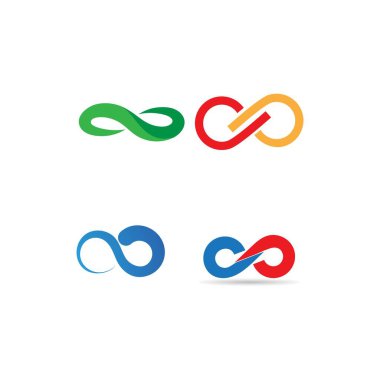 Sonsuzluk logo taşıyıcı şablonu tasarımı