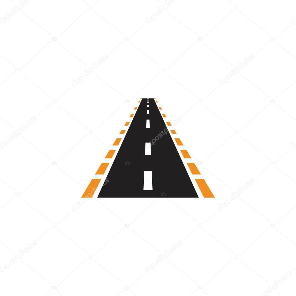 way logo vector icon template design