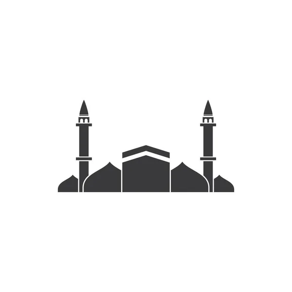 Kaaba Logo Illustration Vektordesign — Stockvektor