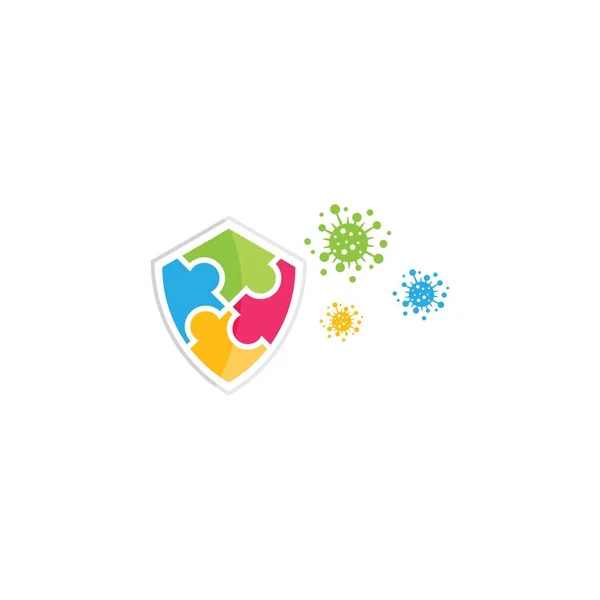 Modèle Conception Logo Communautaire Réseau Social Vecteur — Image vectorielle