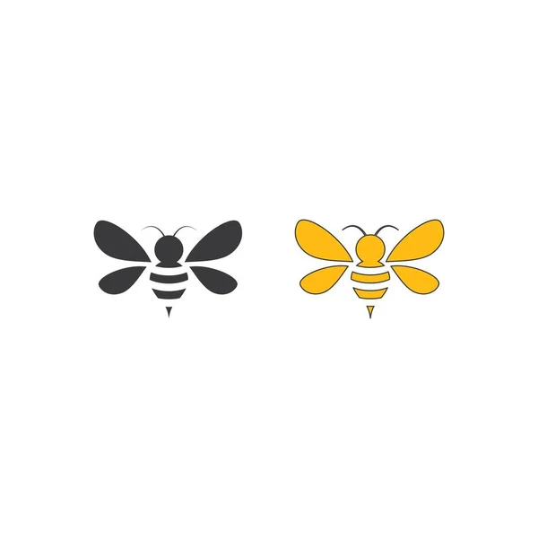 Bee Logo Illustration Vector Design — Stock Vector