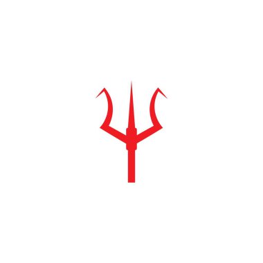 Trident Logo Şablon Vektör Tasarımı