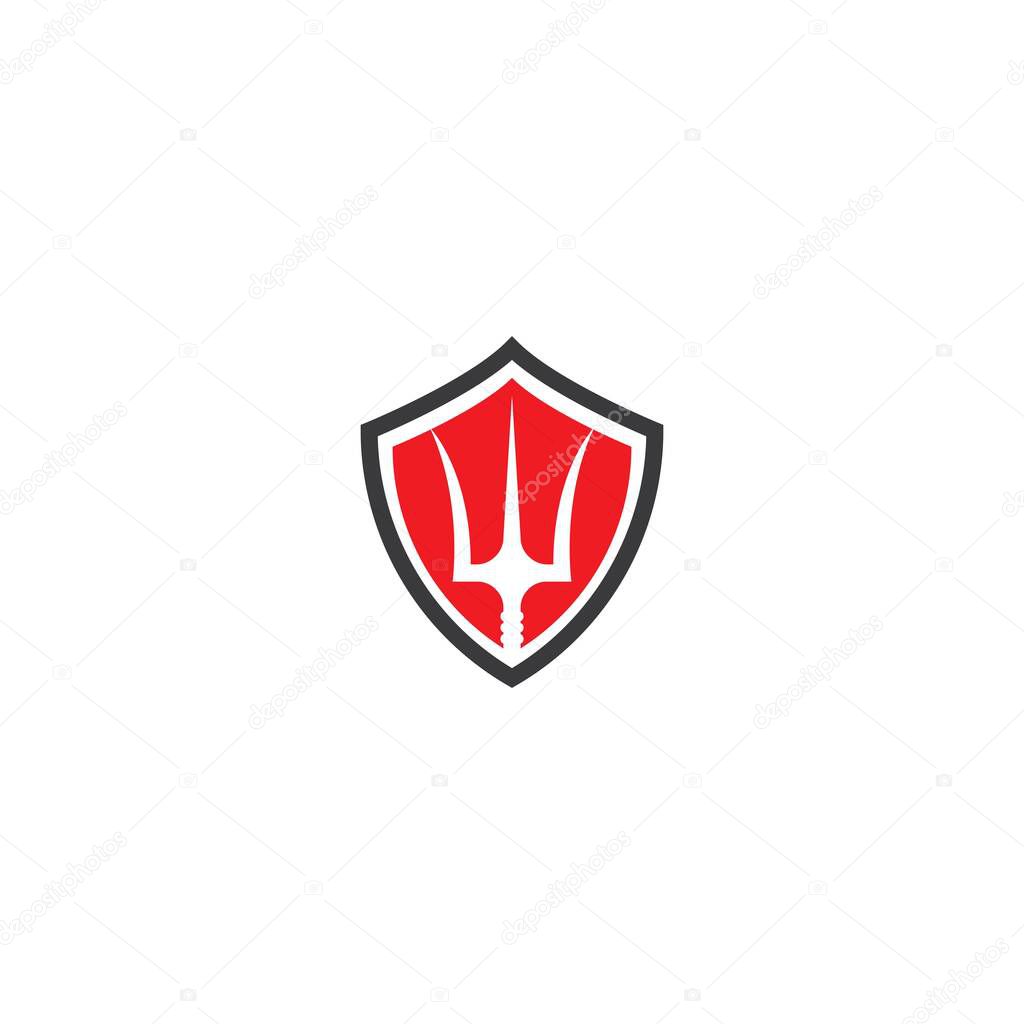Trident Logo icon Template vector design