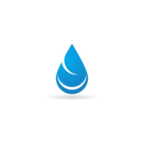 Wasser Tropfen Logo Vorlage Vektor Illustration Design — Stockvektor