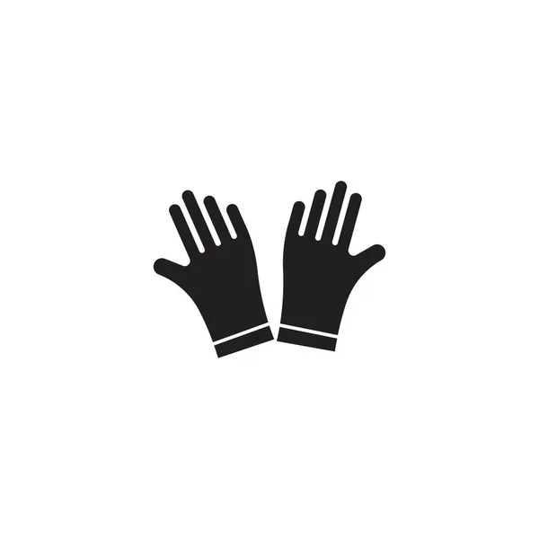Medische Handschoenen Pictogram Vector Illustratie — Stockvector