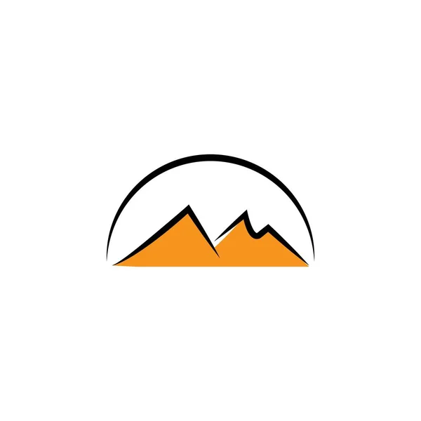 Mountains Logo Vectortemplate Ilustração —  Vetores de Stock