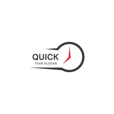 Hızlı Zaman logo vektör şablonu