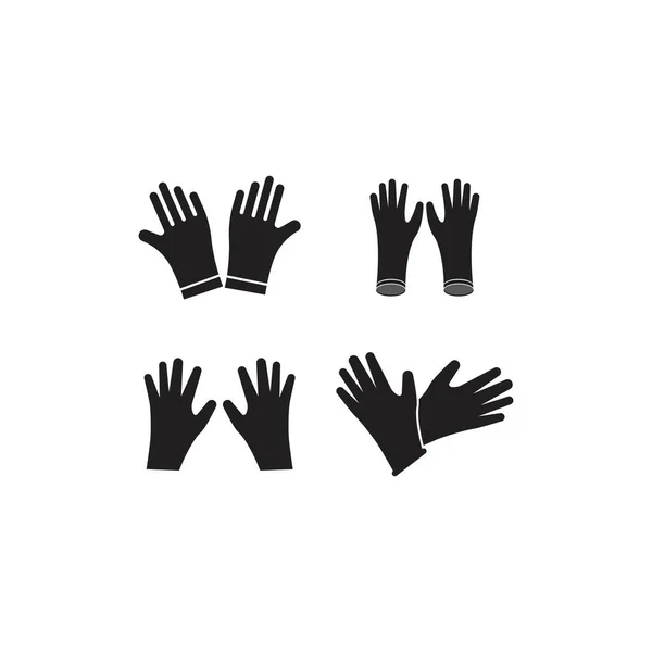 Medizinische Handschuhe Symbol Vektor Illustration — Stockvektor