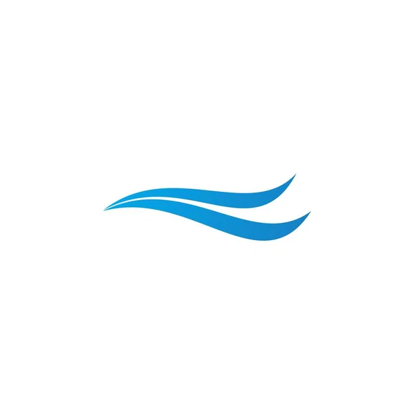 Aqua Wasserwellen Symbol Und Symbol Logo Vorlagenvektor — Stockvektor