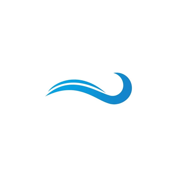 Aqua Wasserwellen Symbol Und Symbol Logo Vorlagenvektor — Stockvektor