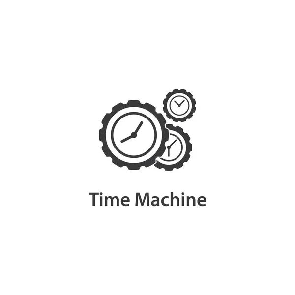 Time Machine Icon Vector Illustration Template — Stock Vector